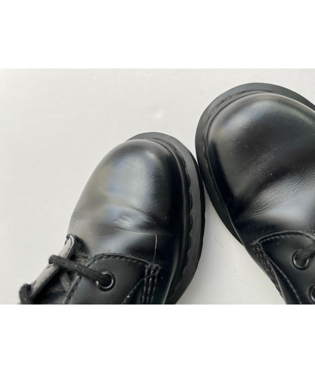 DR. MARTENS Черные кожаные ботинки, фото 5