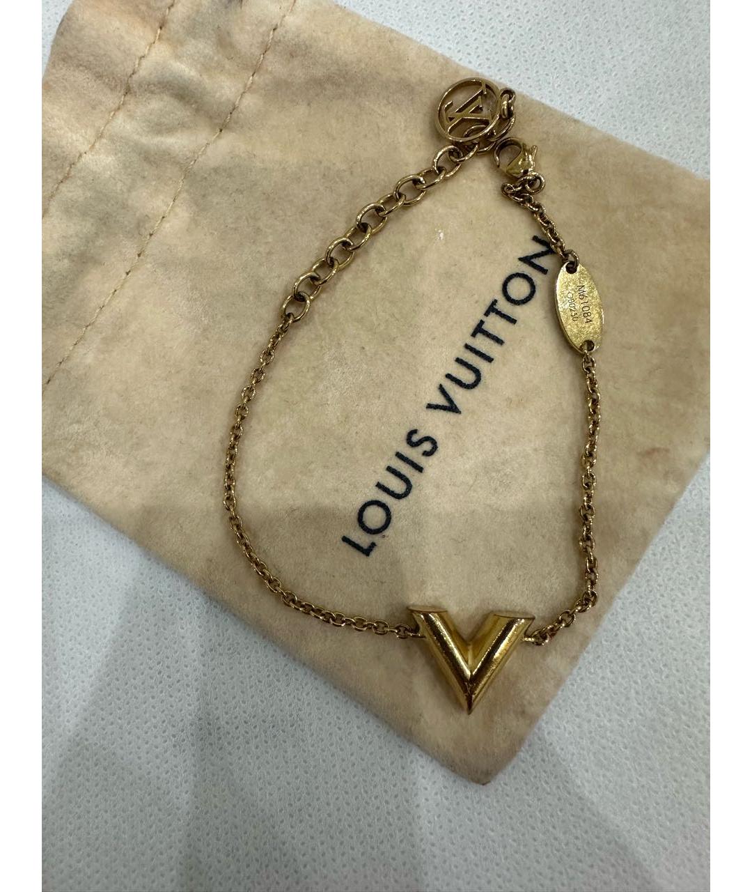 LOUIS VUITTON PRE-OWNED Золотой позолоченный браслет, фото 5