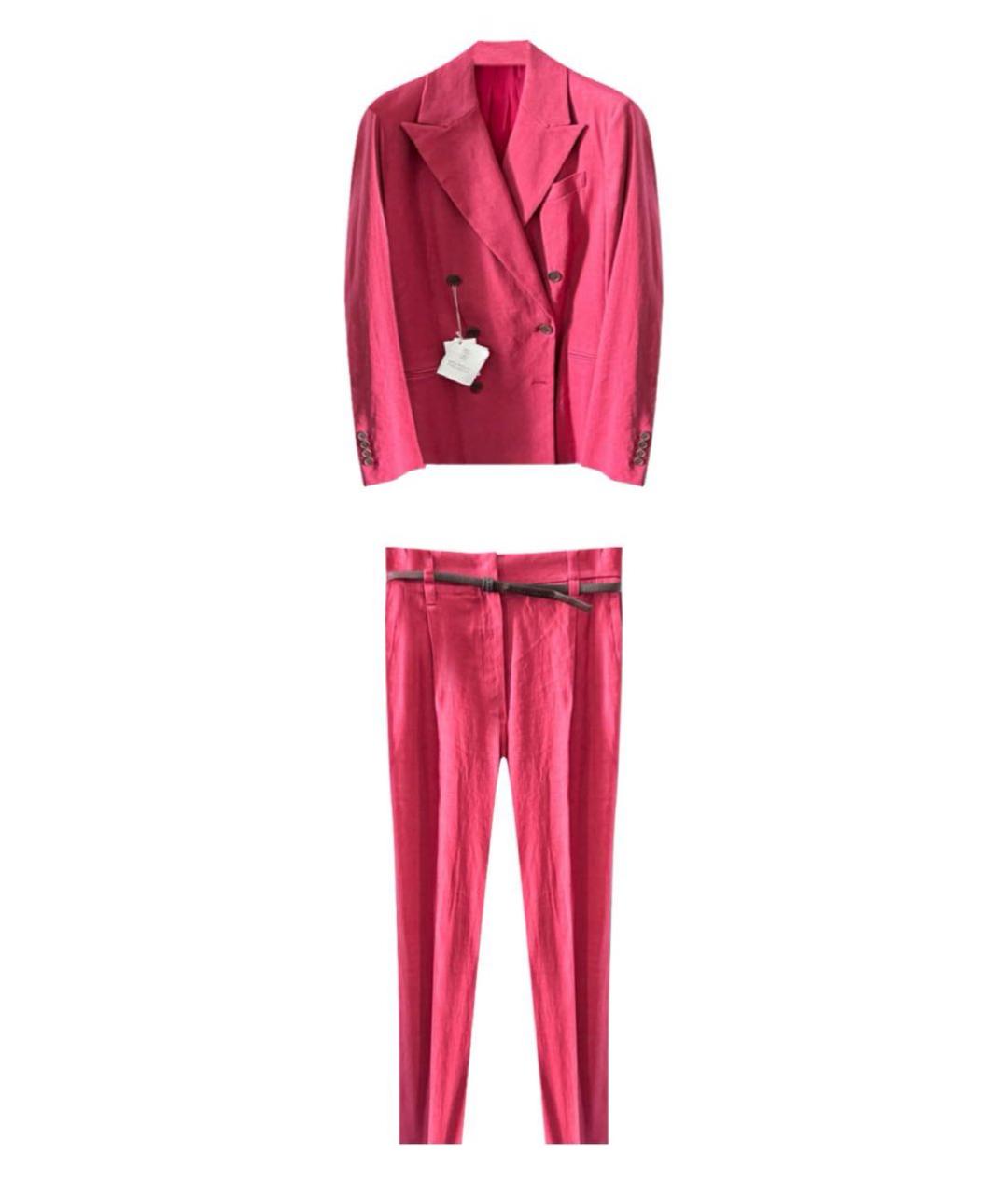 BRUNELLO CUCINELLI Розовый костюм с брюками, фото 1