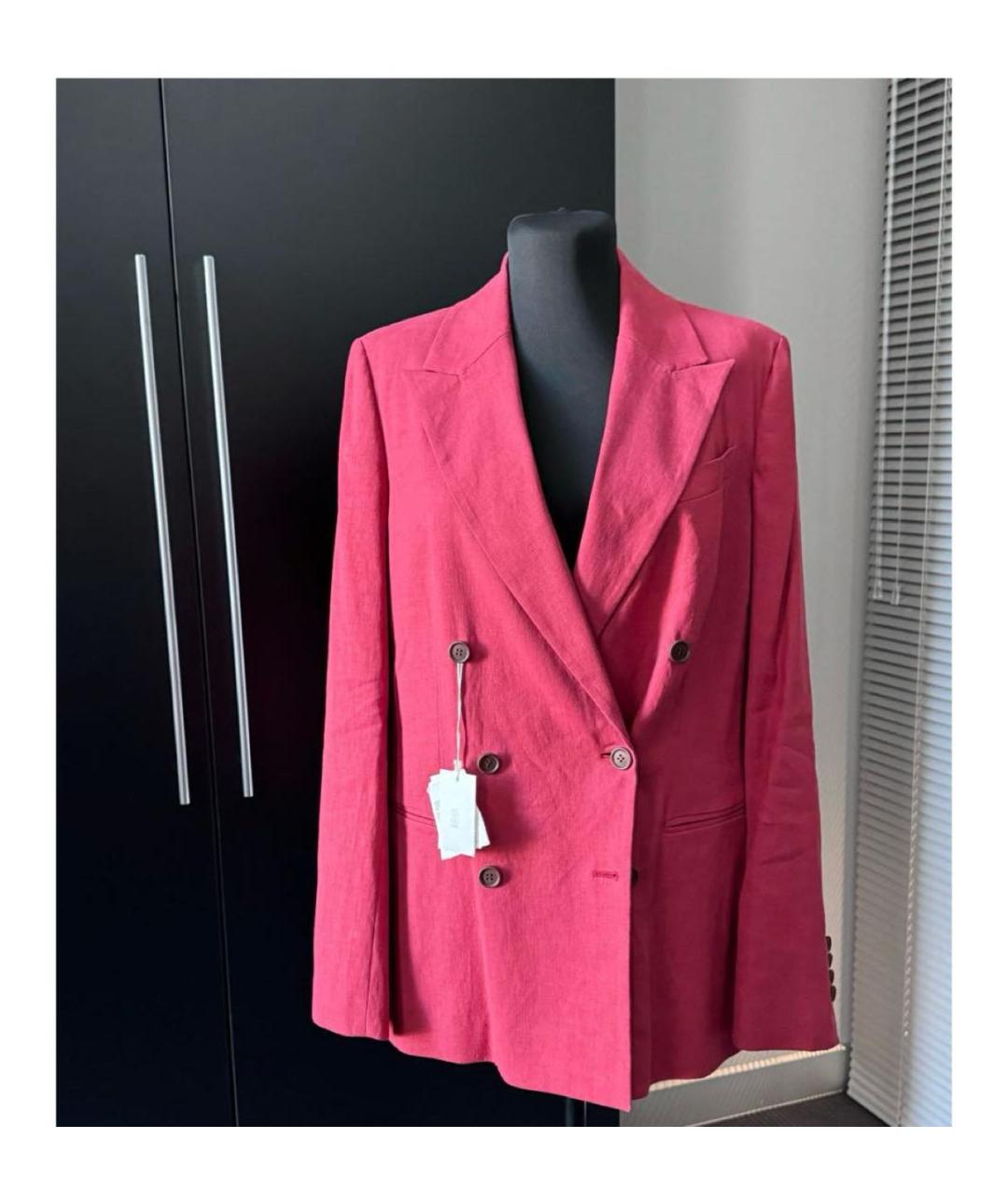 BRUNELLO CUCINELLI Розовый костюм с брюками, фото 8