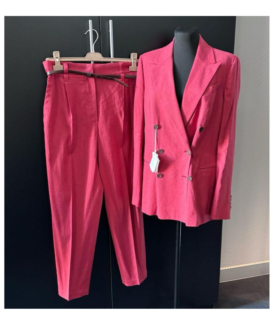 BRUNELLO CUCINELLI Розовый костюм с брюками, фото 2
