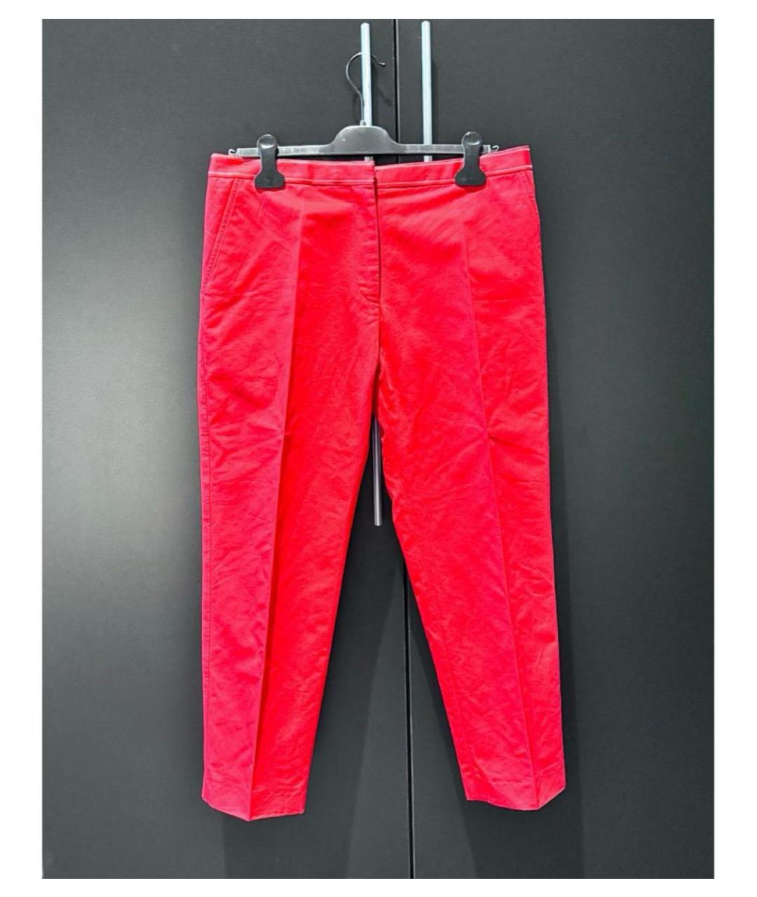 MARNI Красные прямые брюки, фото 2