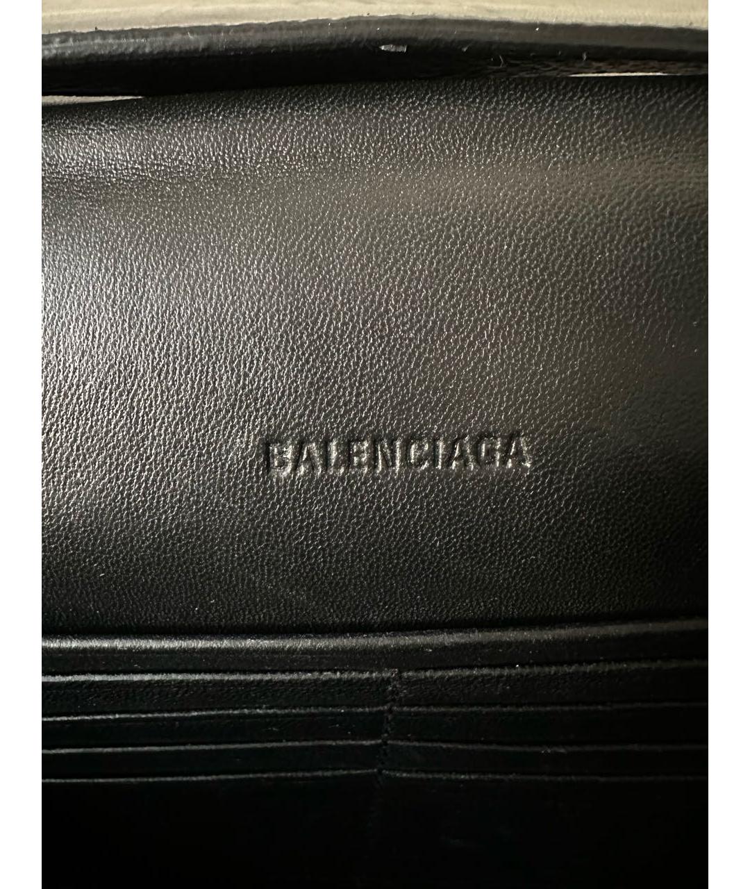 BALENCIAGA Черная кожаная сумка на плечо, фото 7