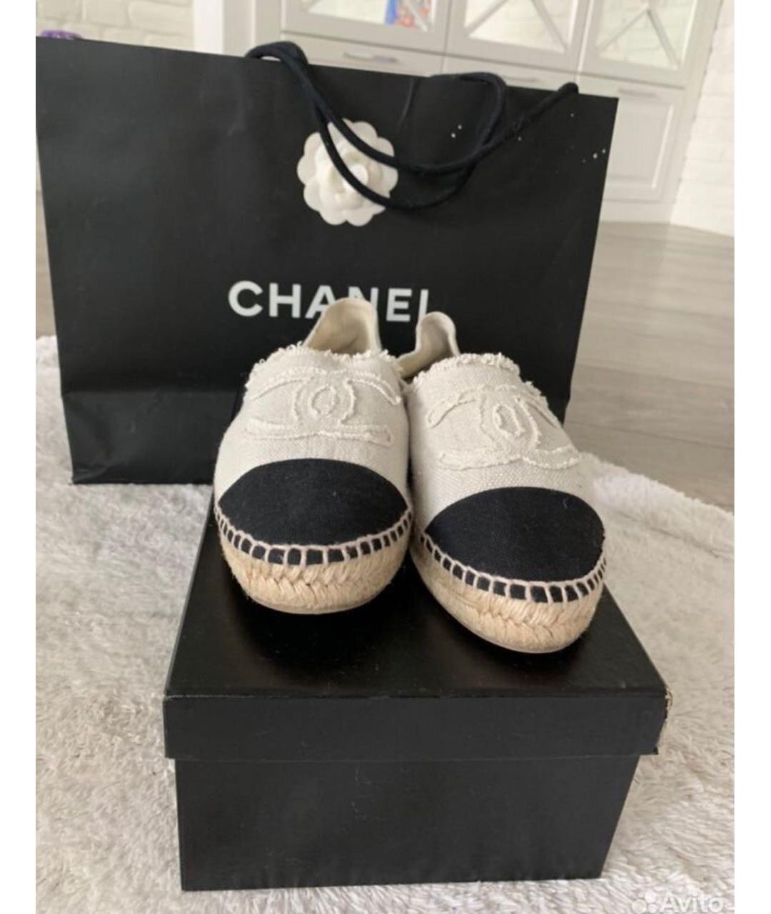 CHANEL PRE-OWNED Мульти текстильные эспадрильи, фото 3