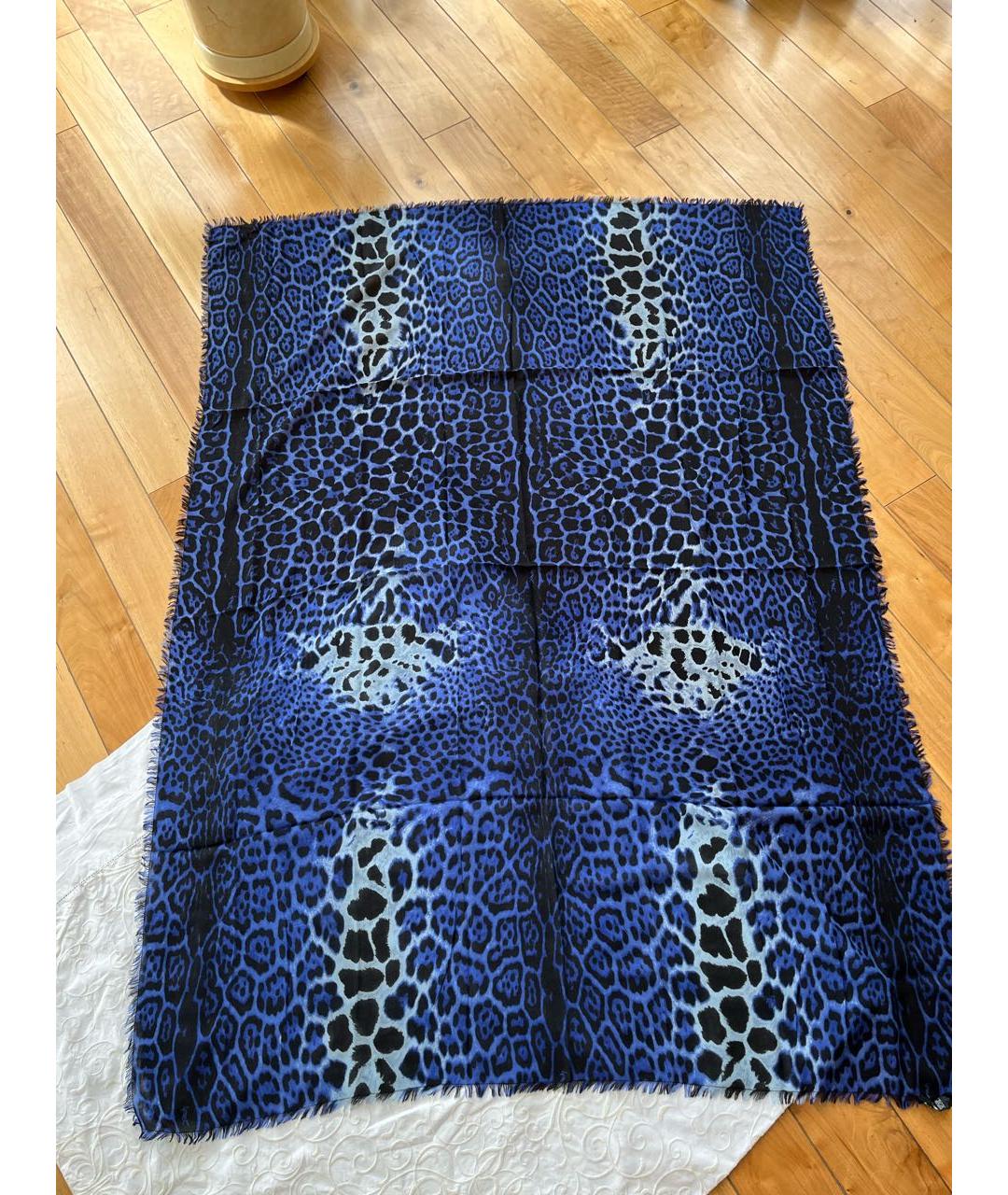 SAINT LAURENT Синий платок, фото 4