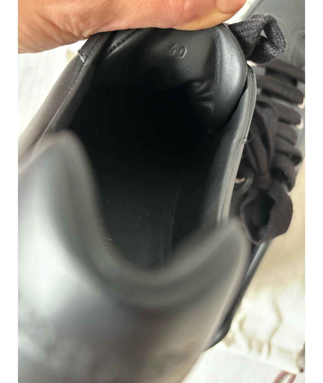 HERMES PRE-OWNED Черные кожаные кроссовки, фото 6
