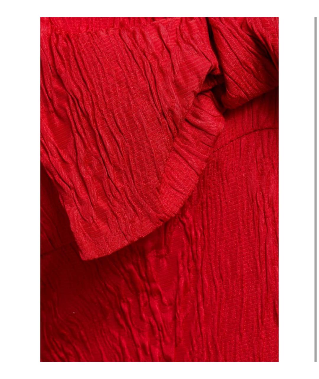 ALEXA CHUNG Красное полиэстеровое коктейльное платье, фото 4