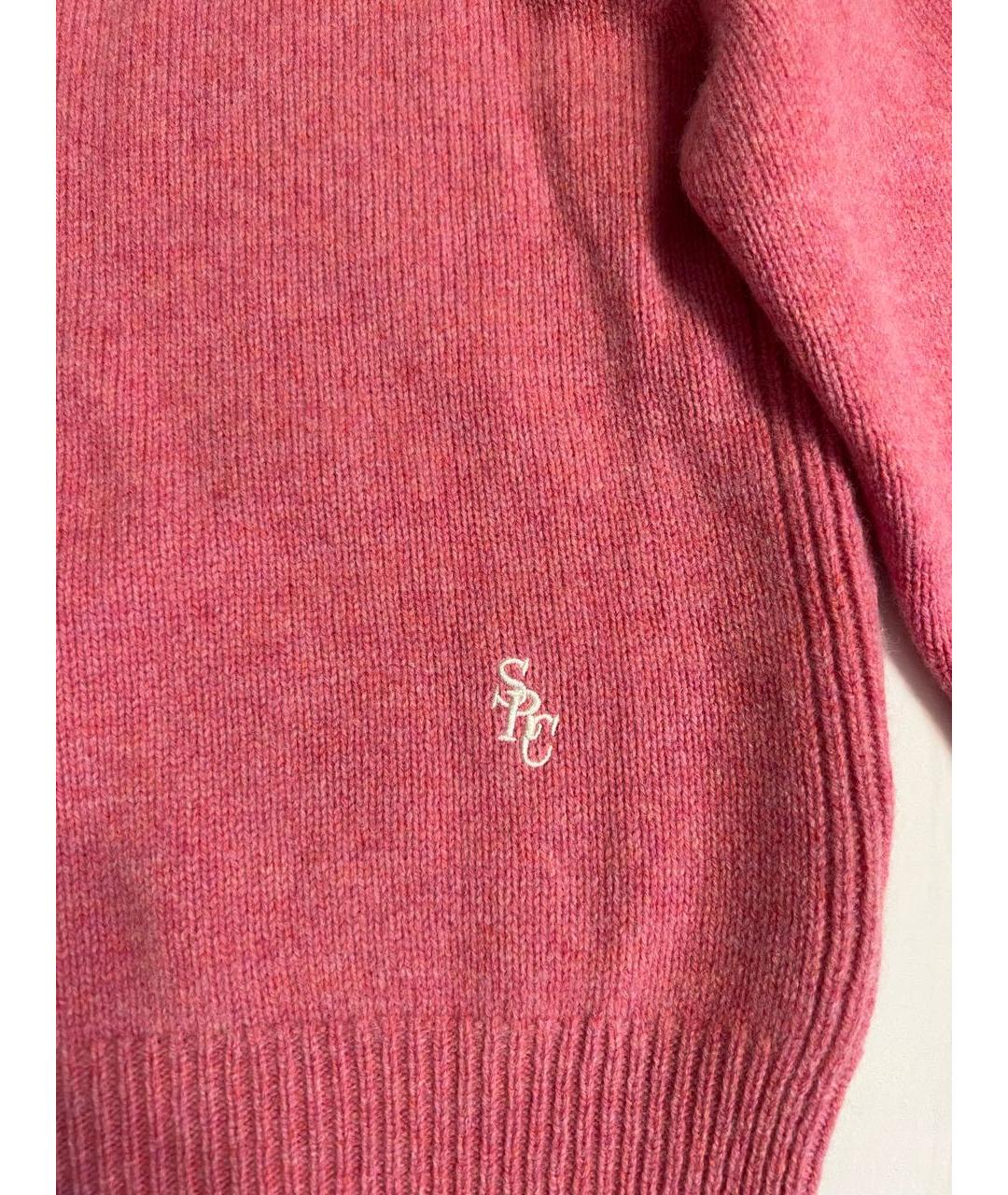SPORTY AND RICH Розовый шерстяной джемпер / свитер, фото 4