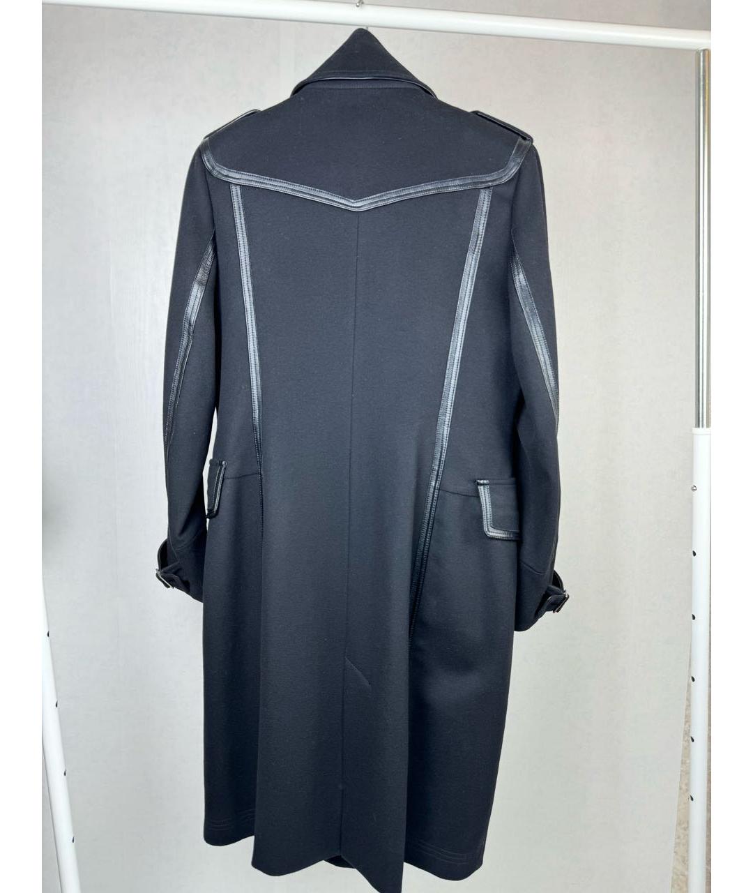 ANGELO MARANI Черное шерстяное пальто, фото 2