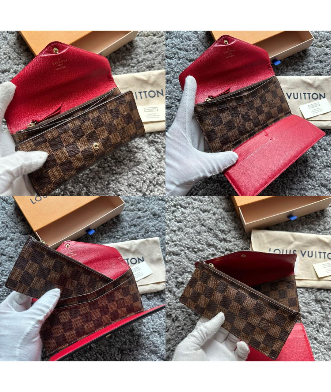 LOUIS VUITTON PRE-OWNED Коричневый кошелек, фото 4