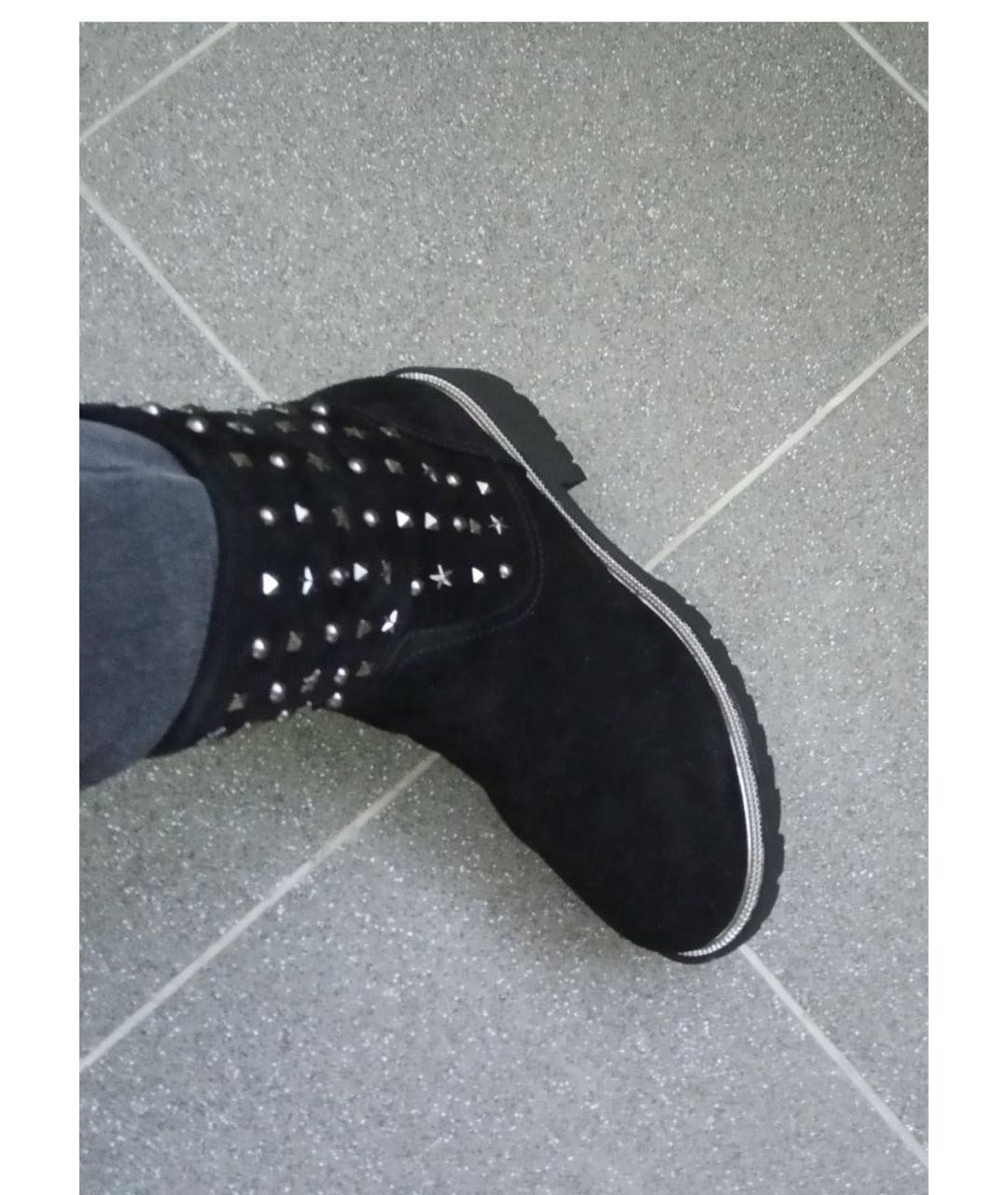 PIERRE CARDIN Черные замшевые ботинки, фото 7