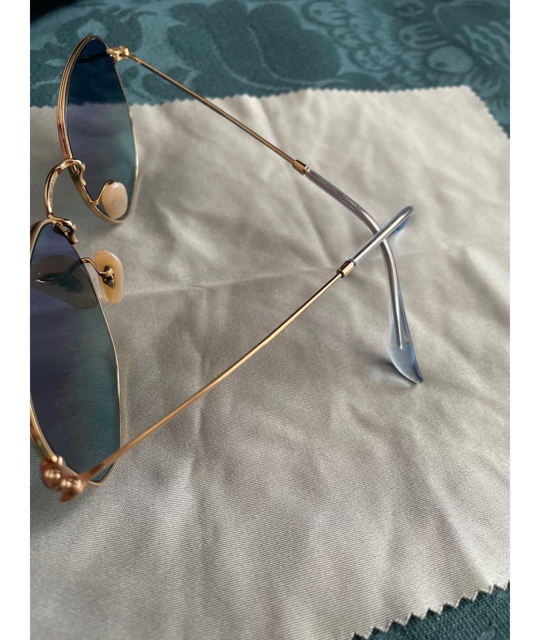 RAY BAN Синие металлические солнцезащитные очки, фото 7