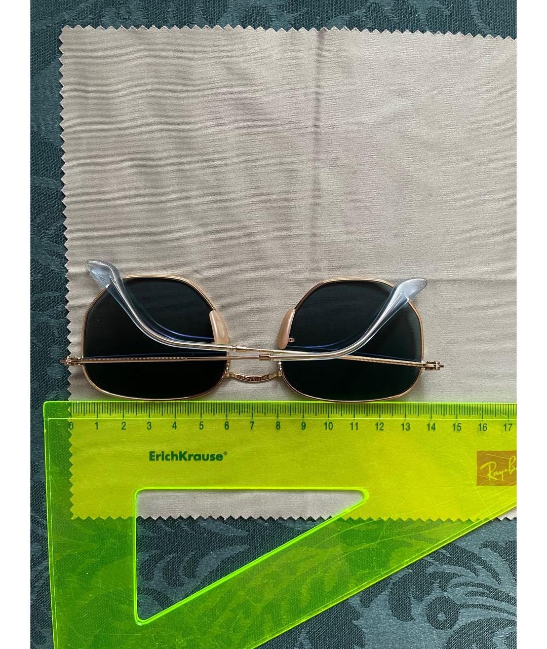 RAY BAN Синие металлические солнцезащитные очки, фото 5