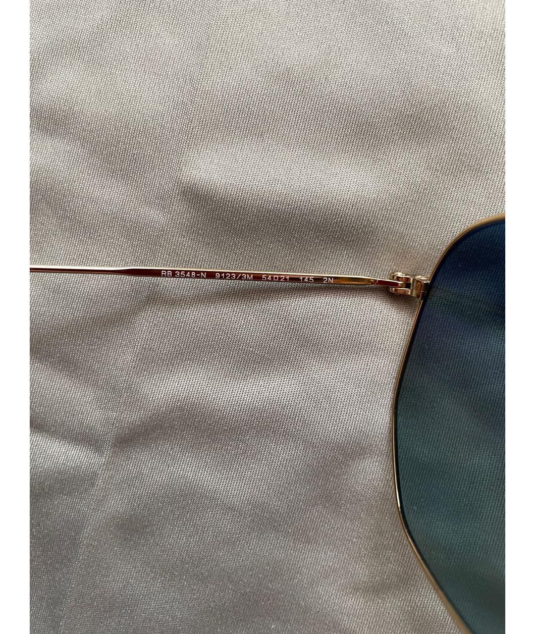 RAY BAN Синие металлические солнцезащитные очки, фото 3