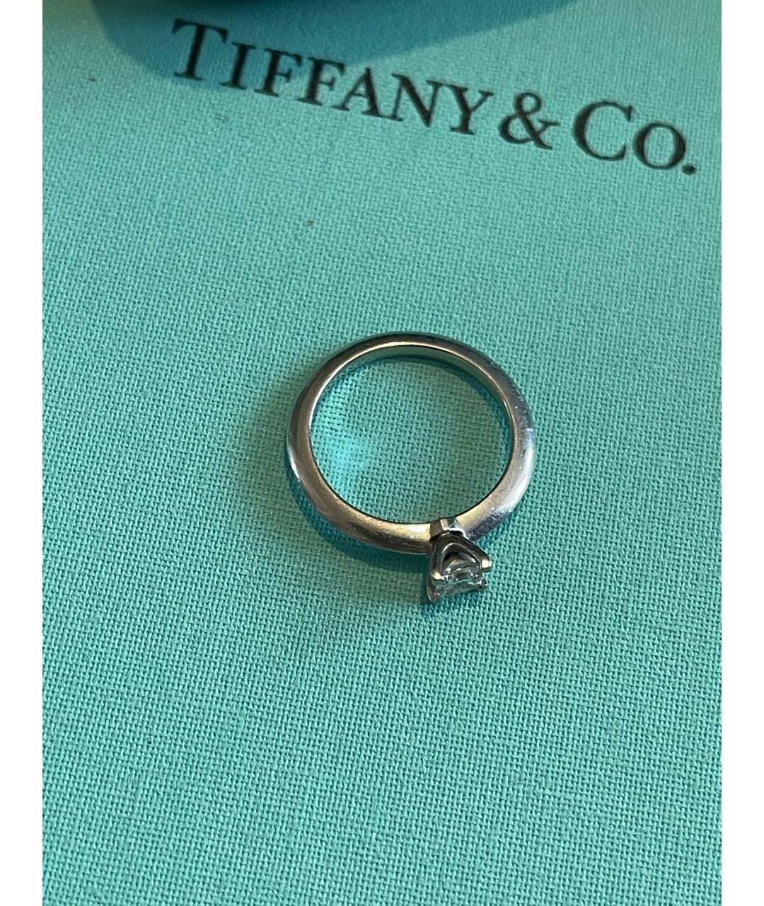 TIFFANY&CO Белое платиновое кольцо, фото 6
