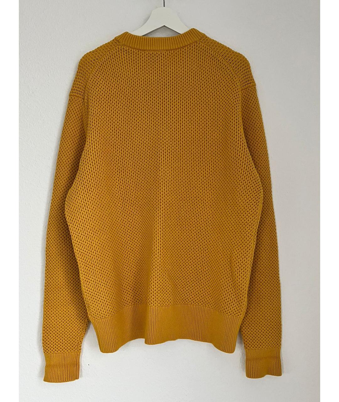 CALVIN KLEIN Желтый хлопковый джемпер / свитер, фото 2