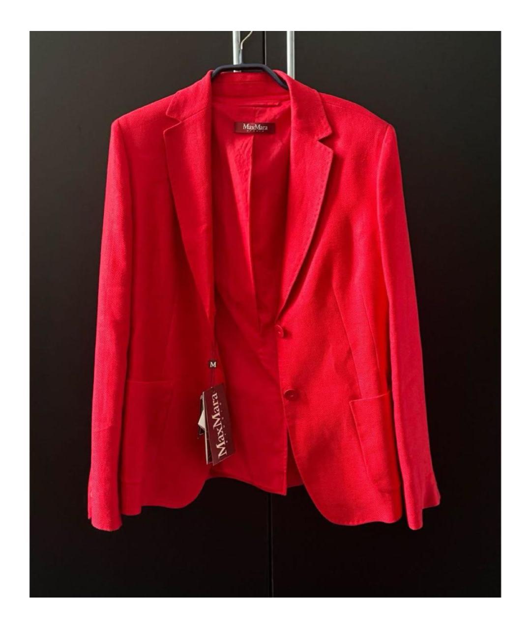 MAX MARA Красный жакет/пиджак, фото 8