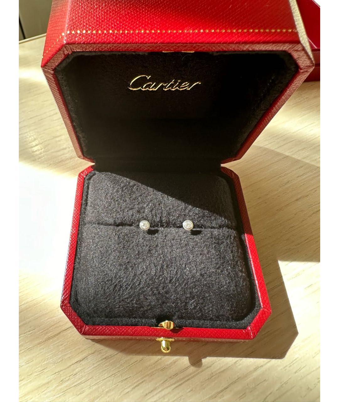 CARTIER Серебряные серьги из белого золота, фото 2