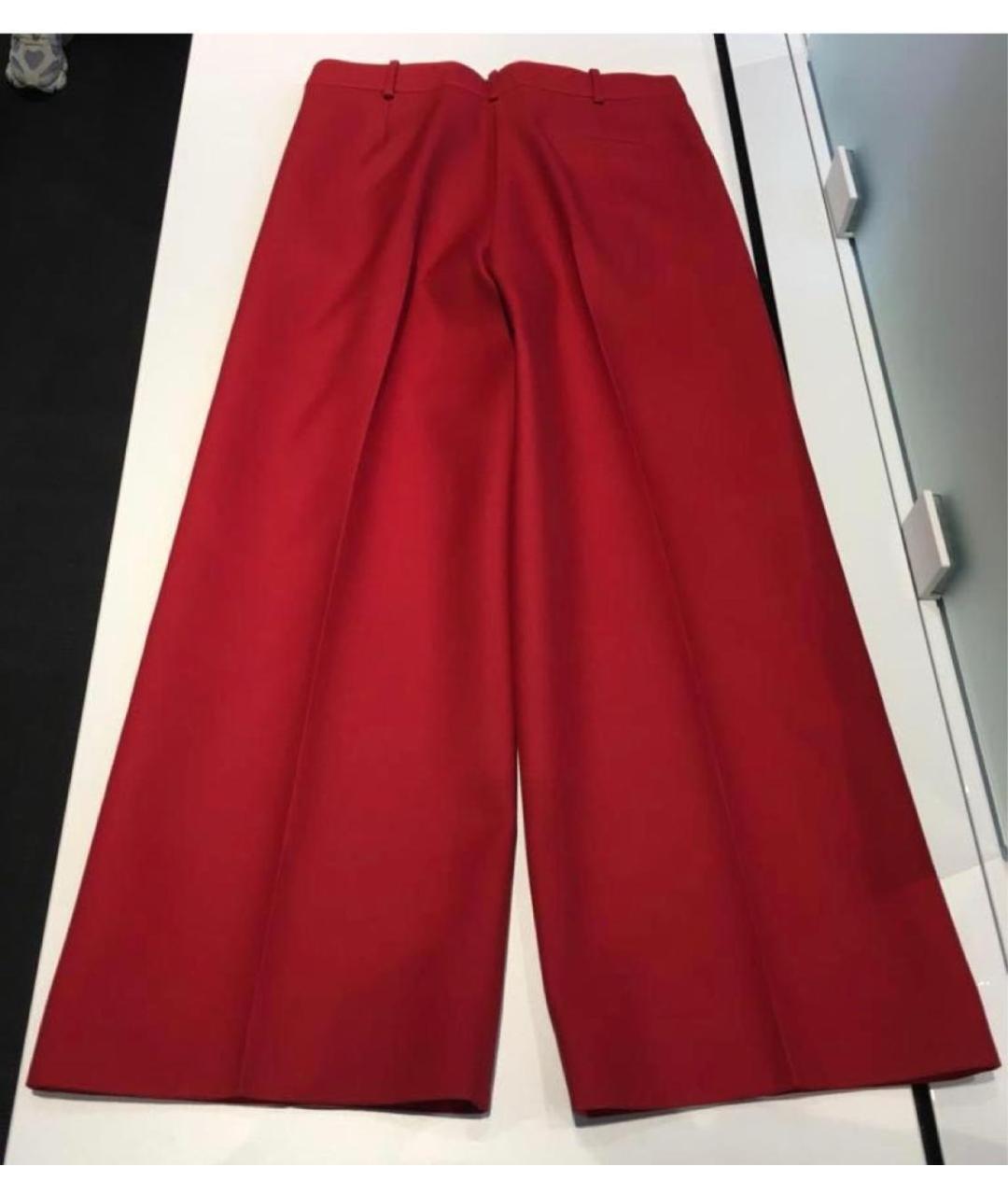 FENDI Красные брюки широкие, фото 6