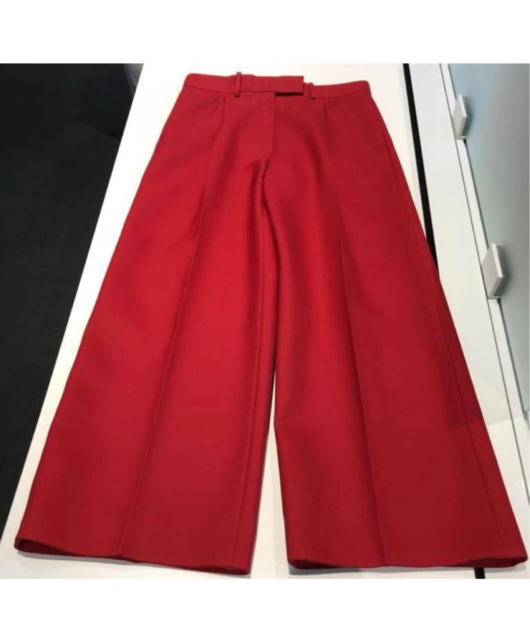 FENDI Красные брюки широкие, фото 2