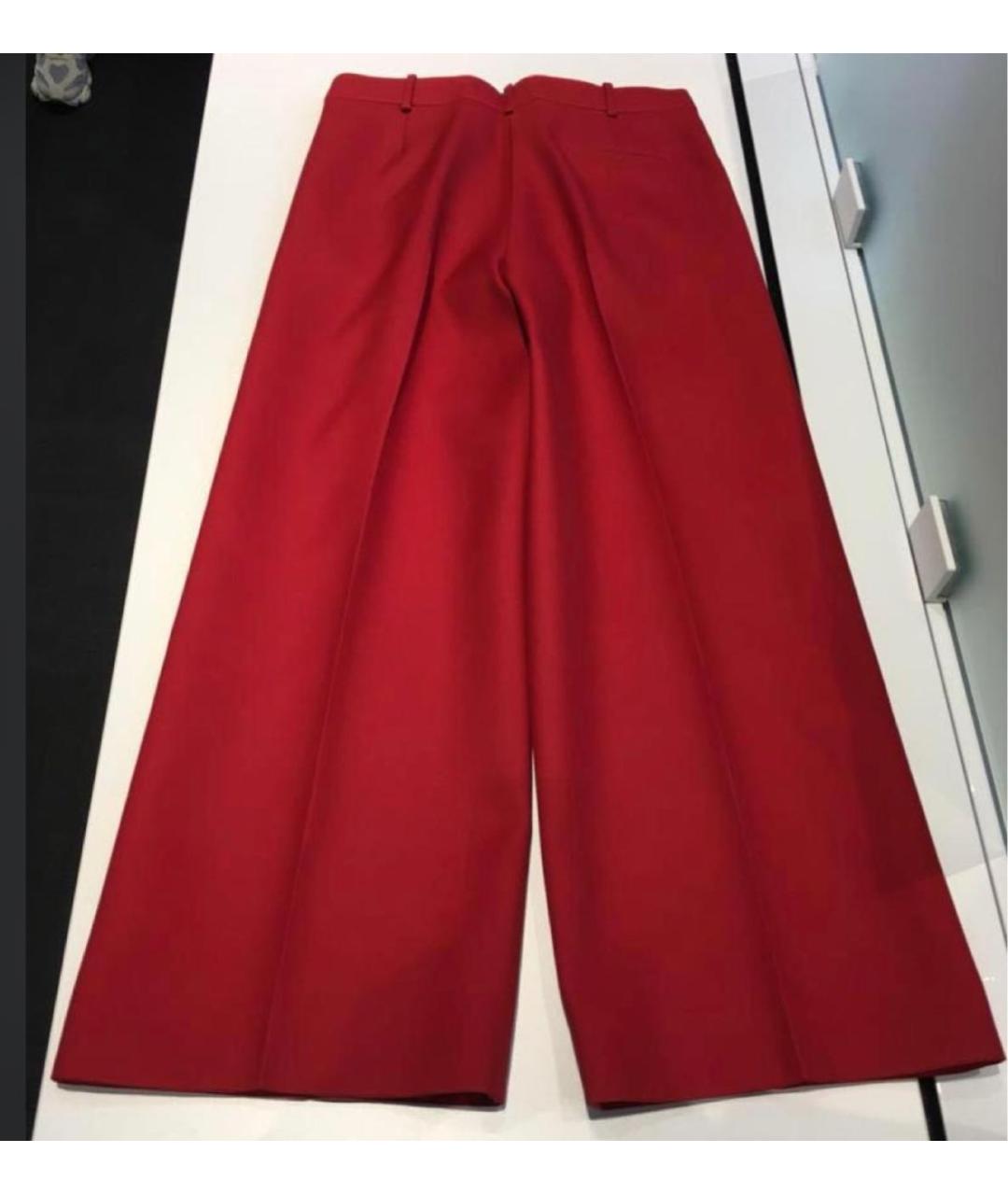 FENDI Красные брюки широкие, фото 4