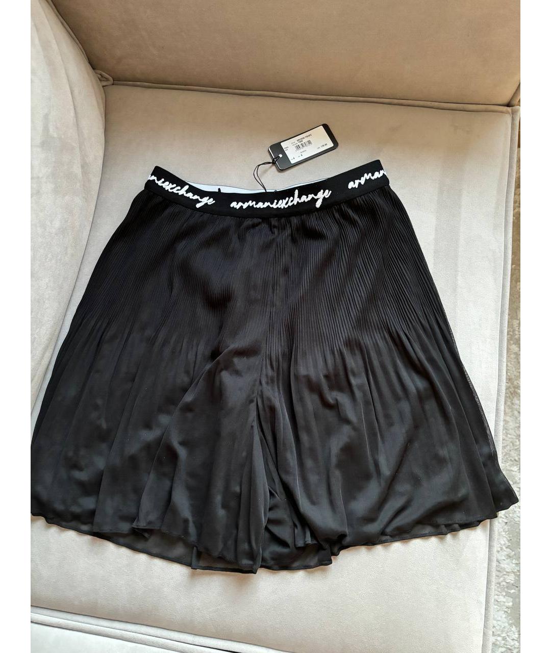 ARMANI EXCHANGE Черные полиэстеровые шорты, фото 3