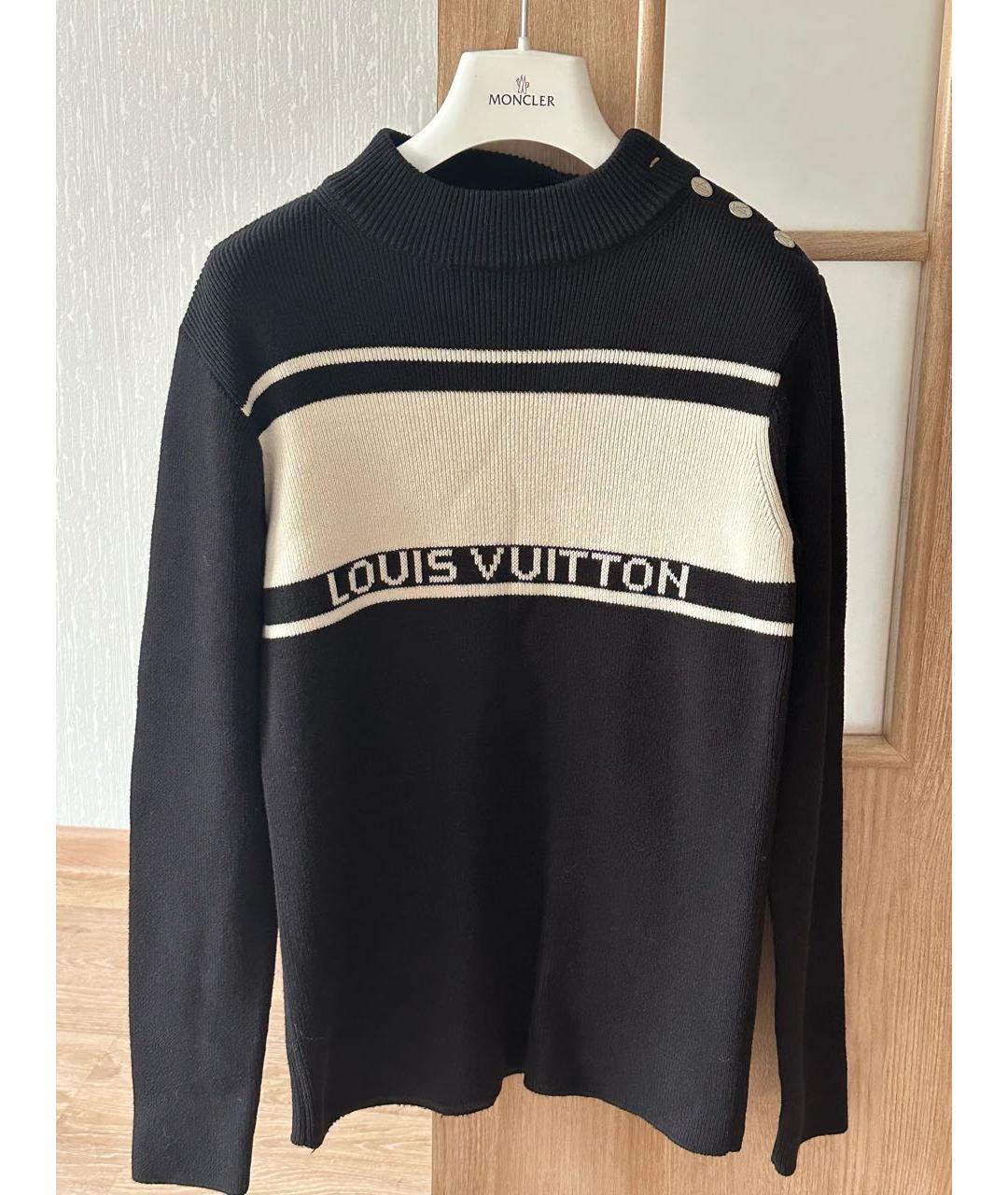 LOUIS VUITTON PRE-OWNED Черный шерстяной джемпер / свитер, фото 5