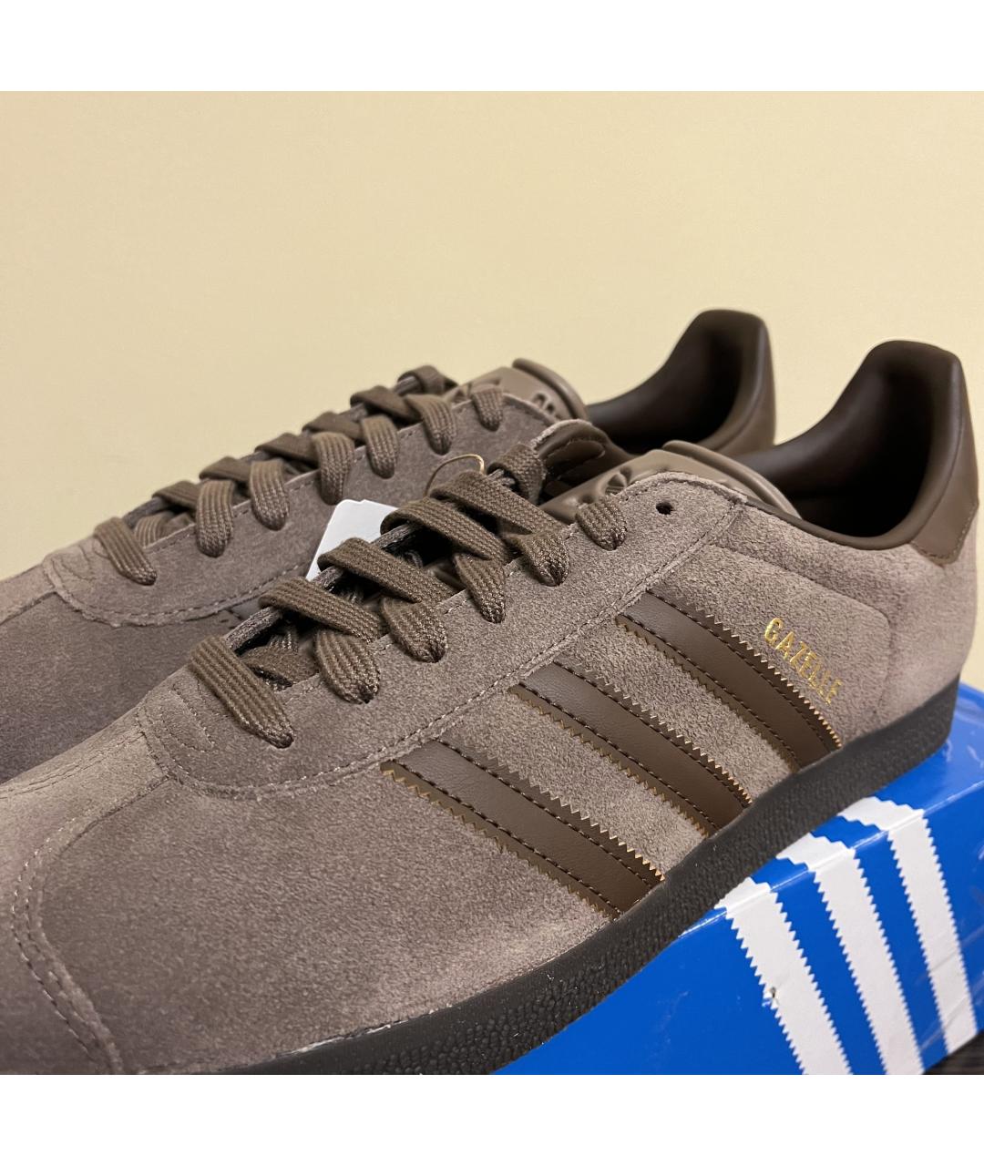 ADIDAS Коричневые замшевые низкие кроссовки / кеды, фото 6