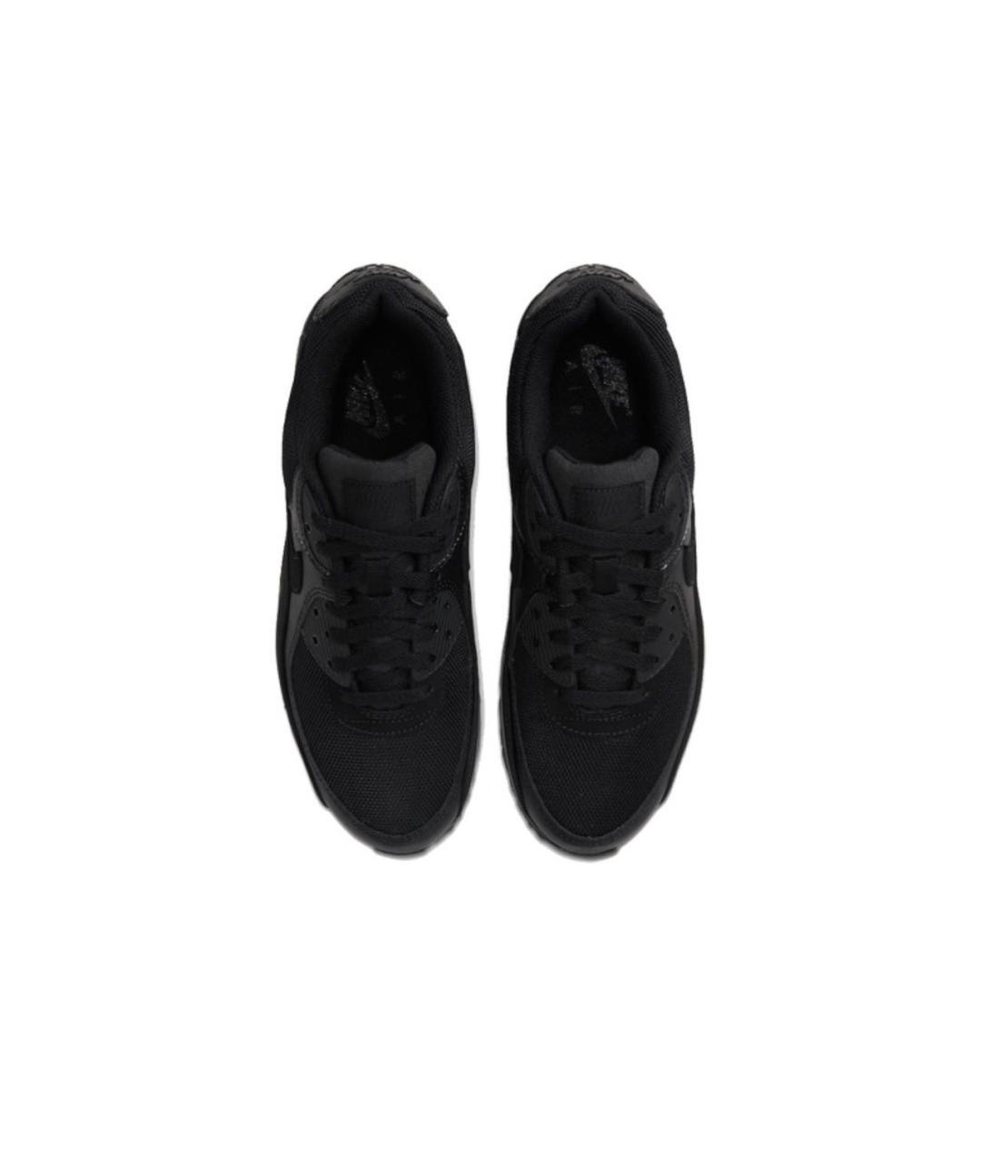 NIKE Черные текстильные низкие кроссовки / кеды, фото 2
