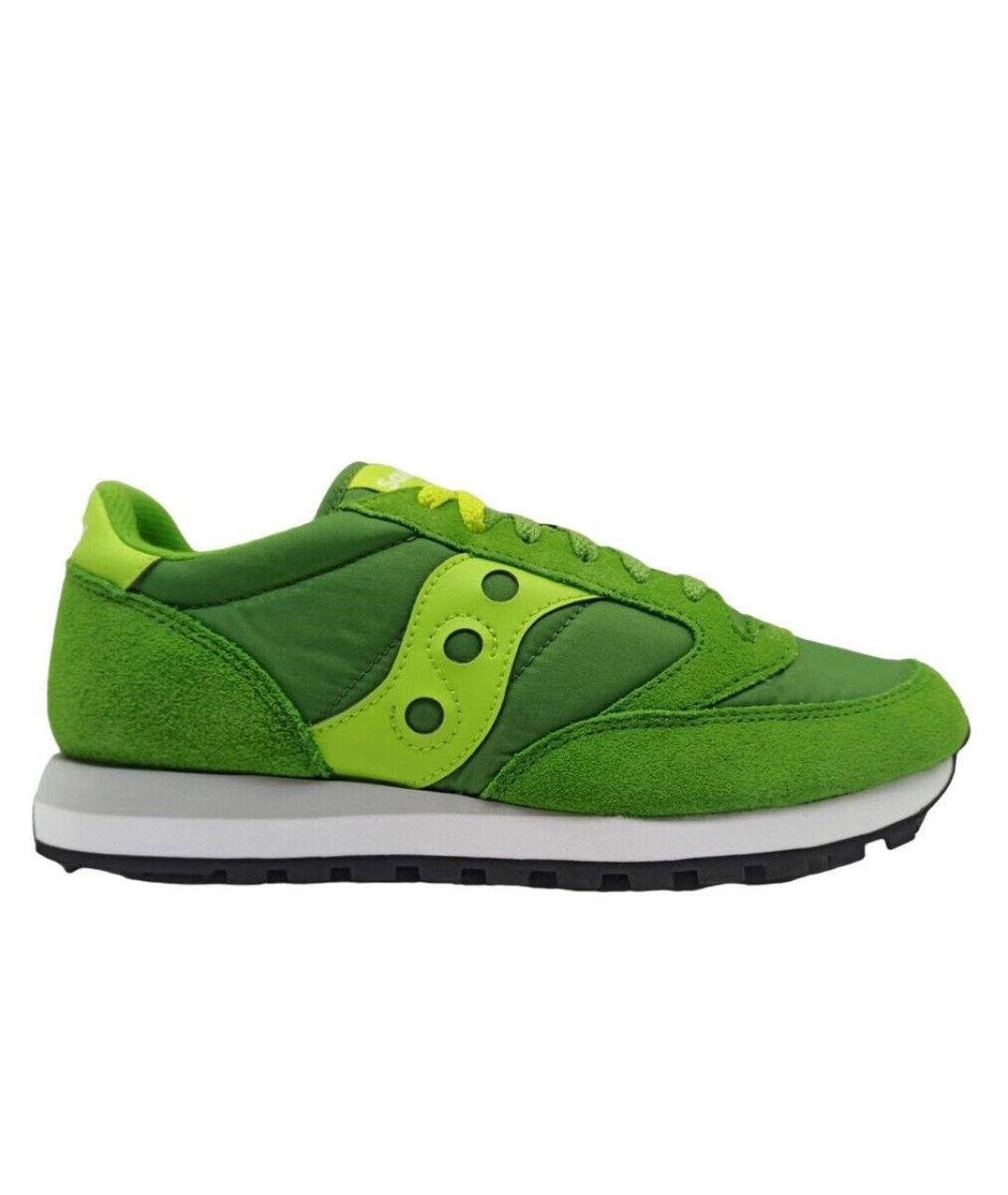 SAUCONY Зеленые замшевые низкие кроссовки / кеды, фото 1