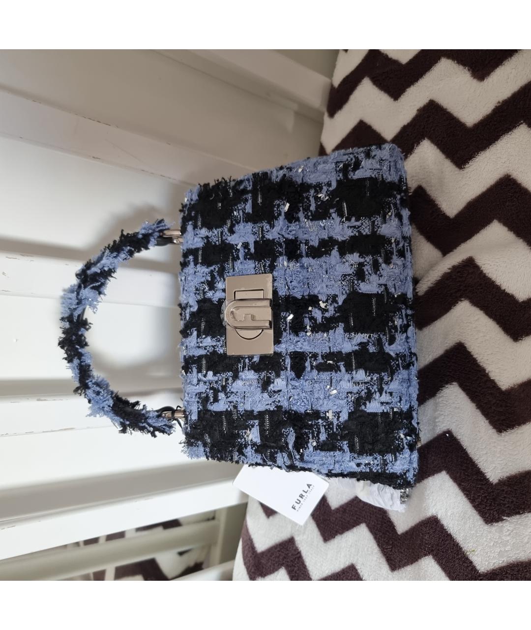 FURLA Мульти твидовая сумка с короткими ручками, фото 9