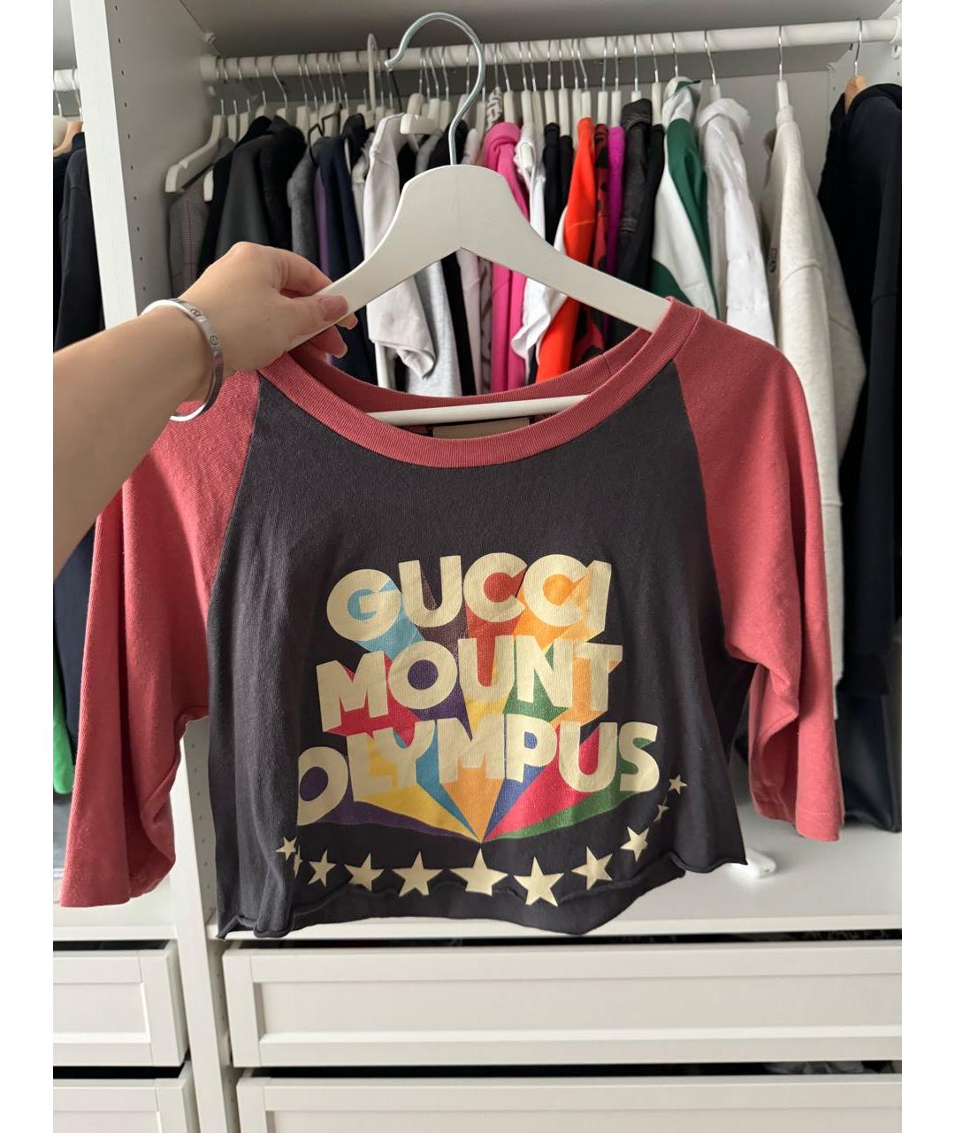 GUCCI Мульти хлопковая футболка, фото 7