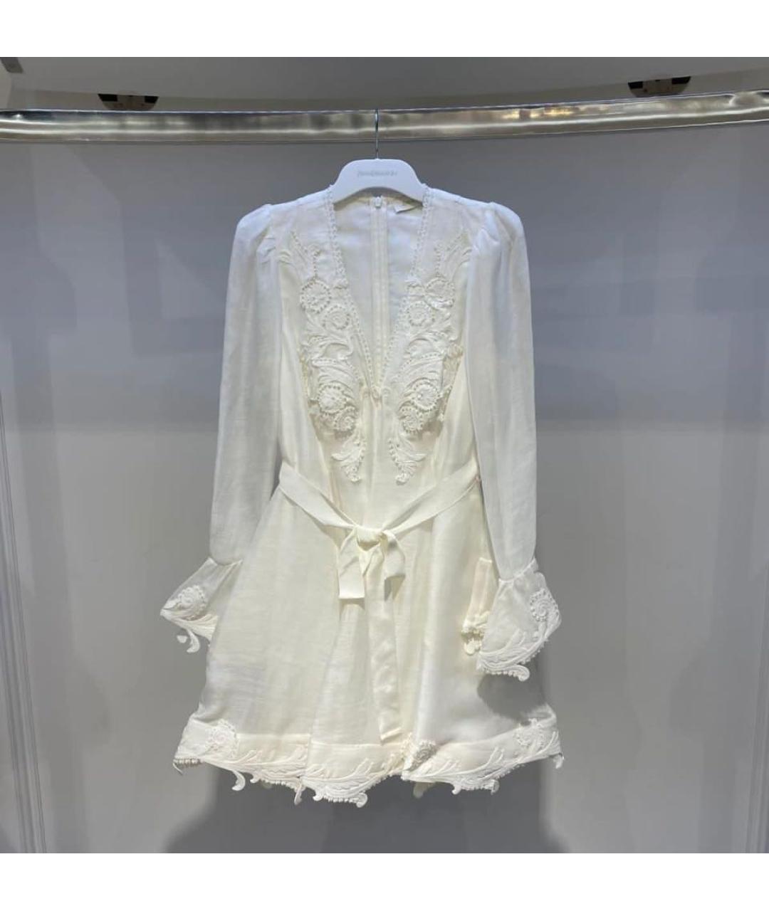 ZIMMERMANN Белое повседневное платье, фото 2