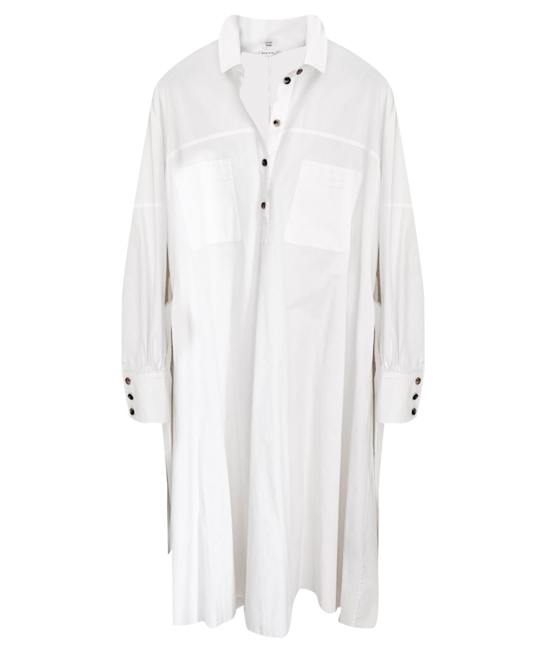 HERMES Белое хлопковое повседневное платье, фото 1