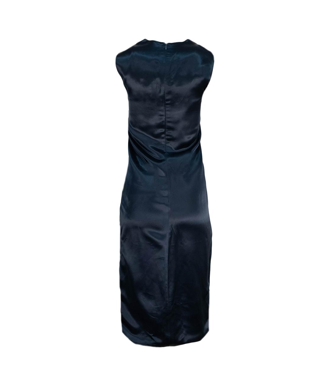 BOTTEGA VENETA Темно-синее вискозное коктейльное платье, фото 2
