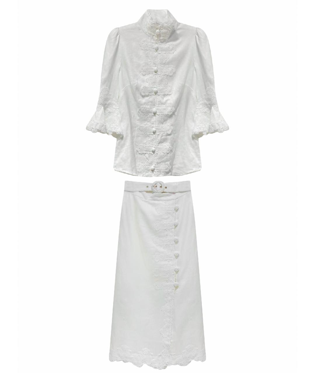 ZIMMERMANN Белый костюм с юбками, фото 1