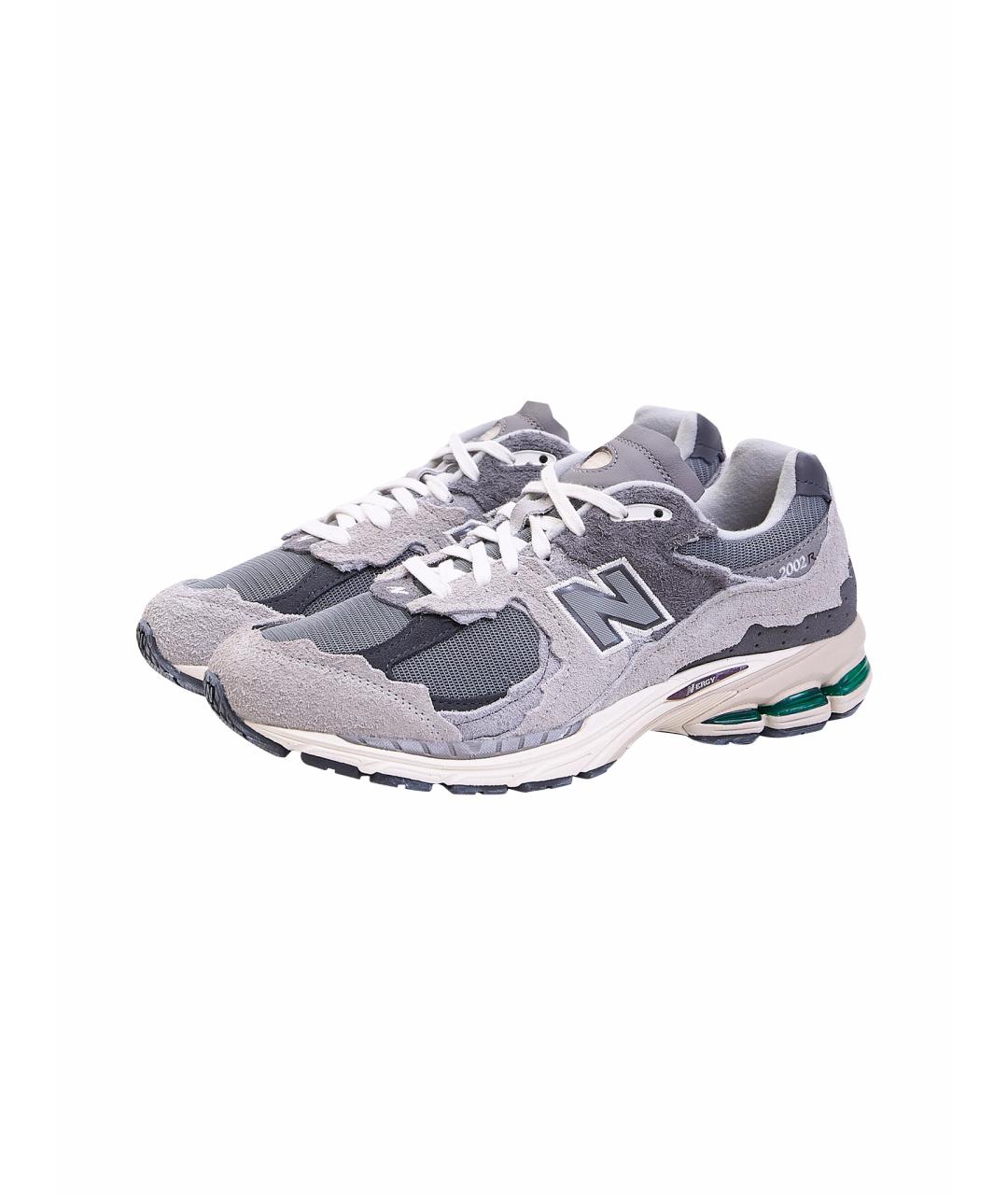 NEW BALANCE Серые текстильные низкие кроссовки / кеды, фото 2