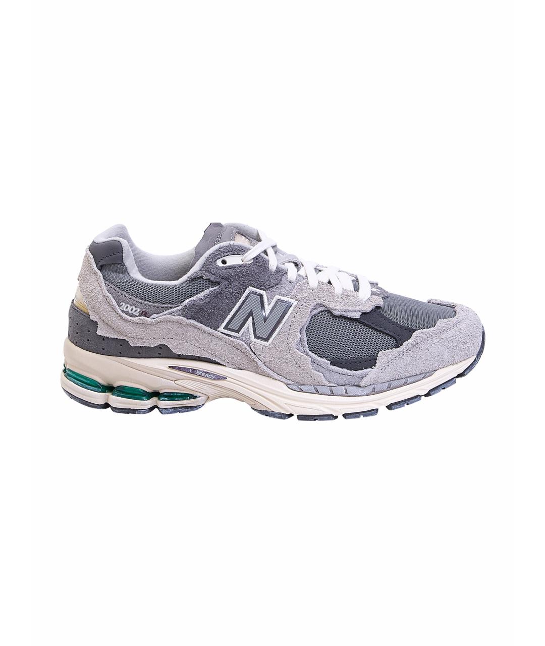 NEW BALANCE Серые текстильные низкие кроссовки / кеды, фото 1