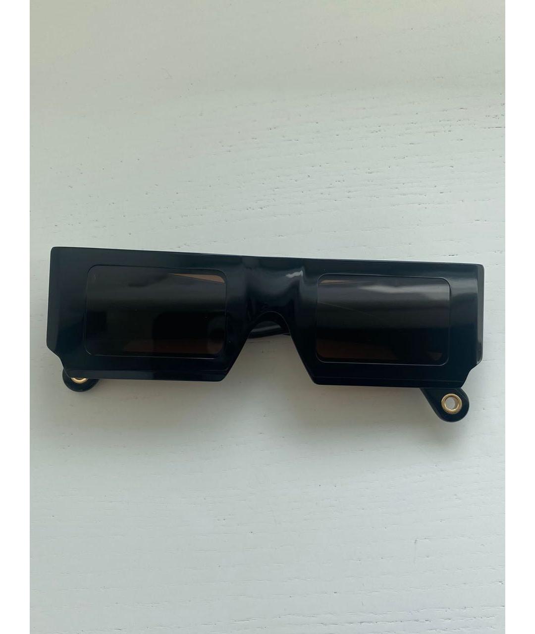 JACQUEMUS Черные пластиковые солнцезащитные очки, фото 4