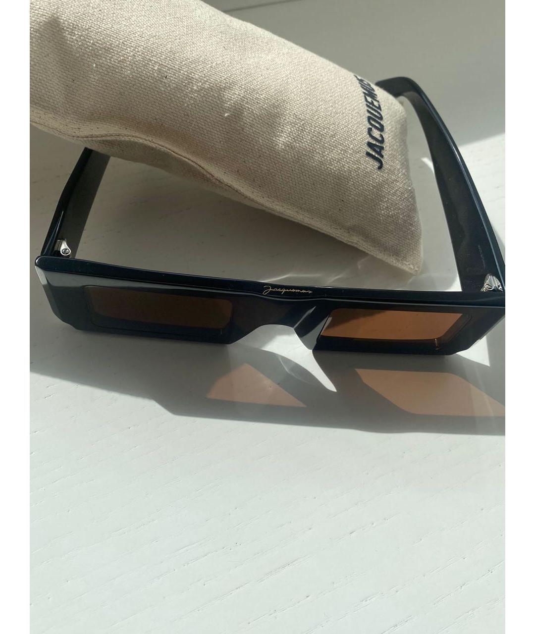 JACQUEMUS Черные пластиковые солнцезащитные очки, фото 3
