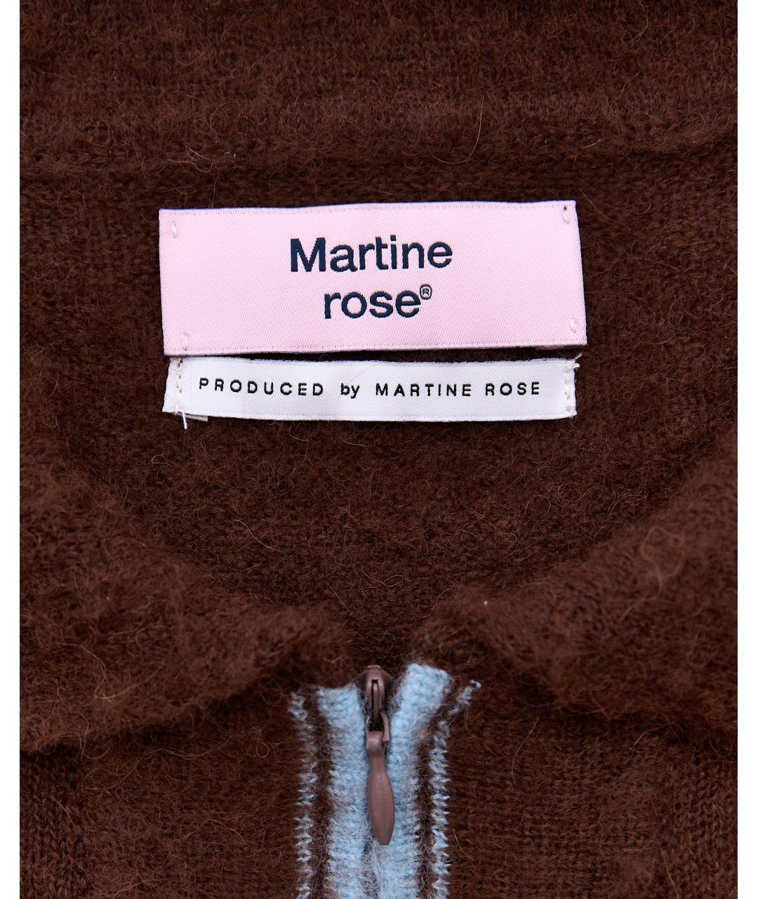 MARTINE ROSE Коричневый шерстяной джемпер / свитер, фото 6
