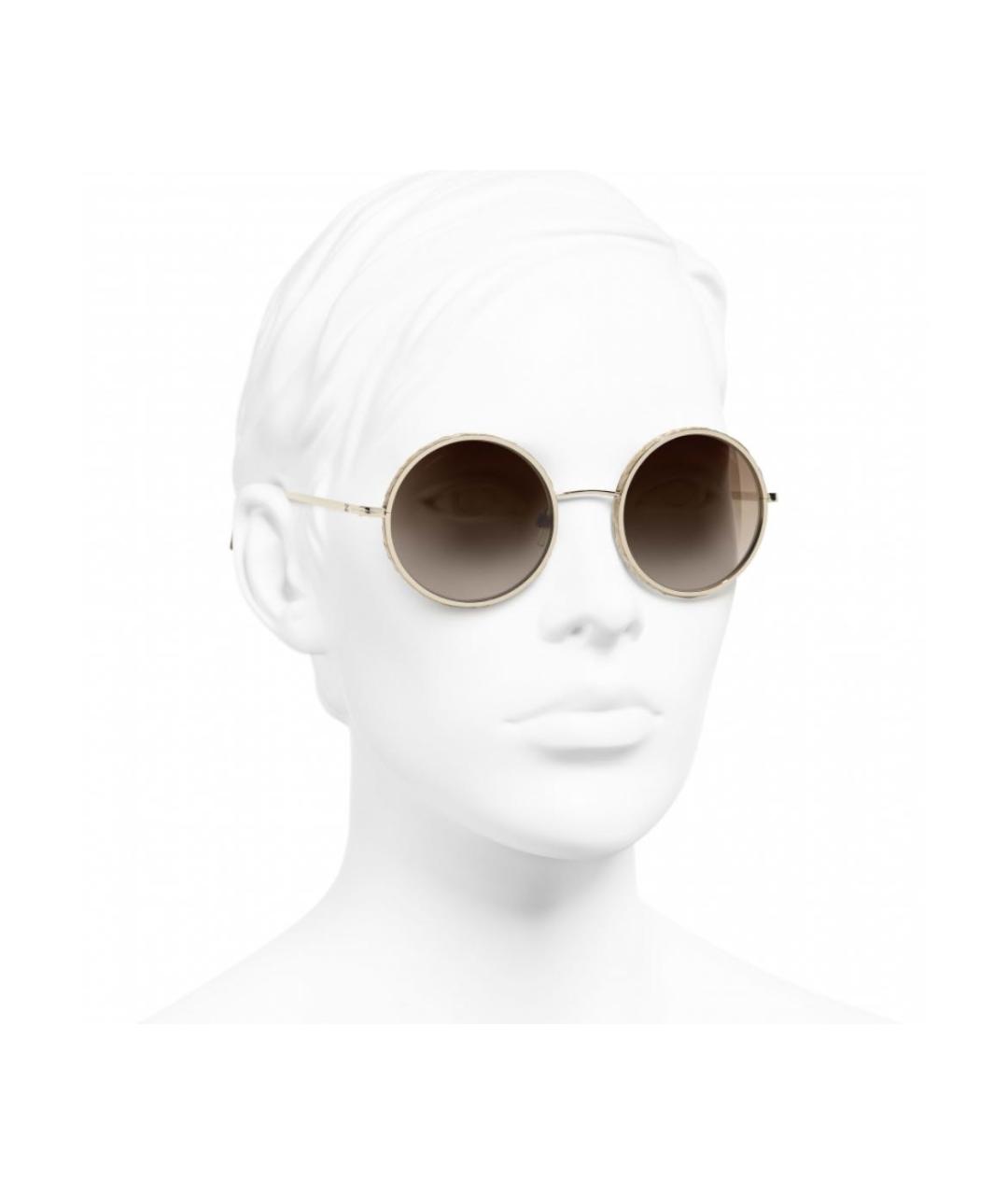 CHANEL PRE-OWNED Металлические солнцезащитные очки, фото 8
