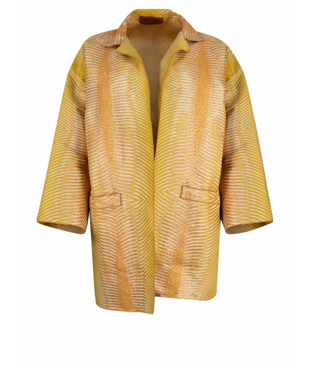 MISSONI Желтый хлопковый жакет/пиджак, фото 1