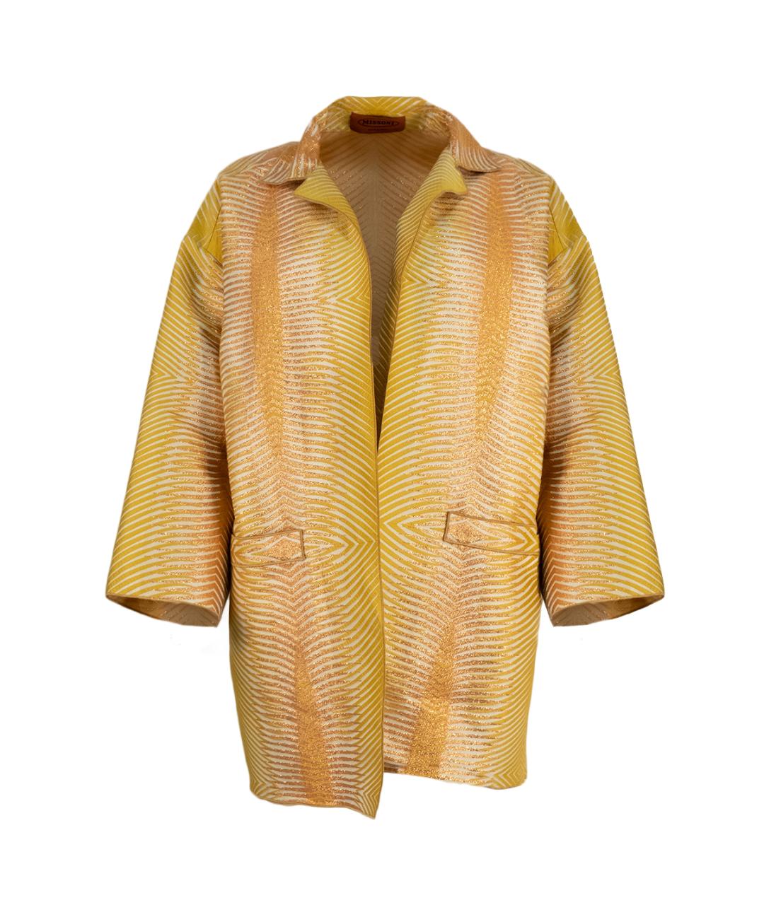 MISSONI Желтый хлопковый жакет/пиджак, фото 6
