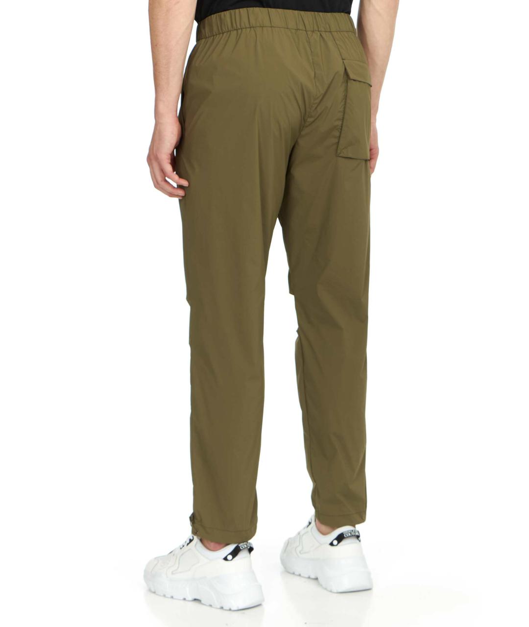 HERNO Зеленые повседневные брюки, фото 4