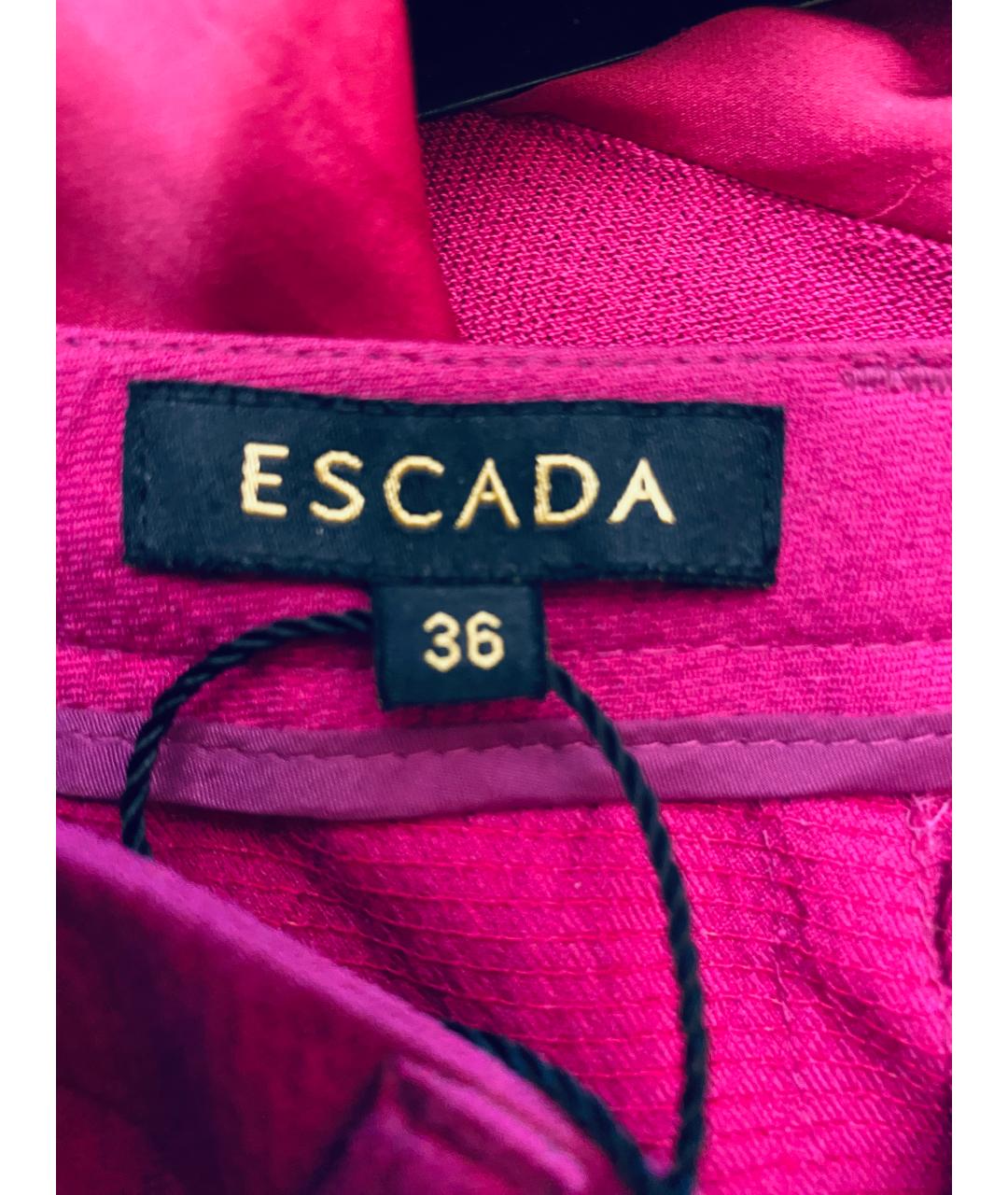 ESCADA Розовый шелковый костюм с брюками, фото 5