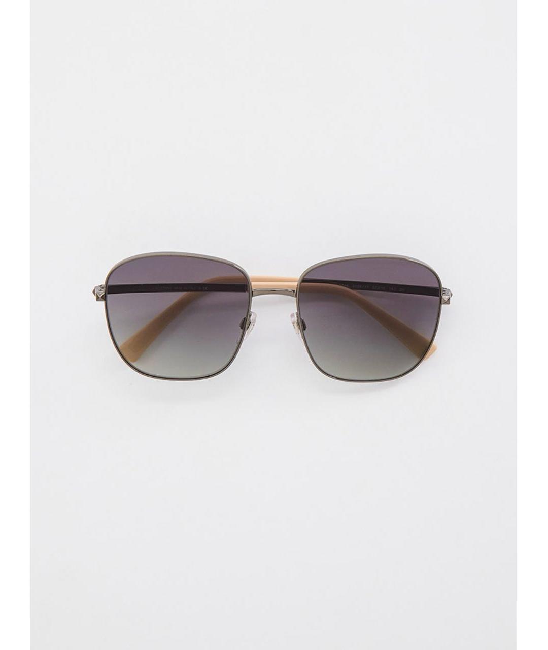 VALENTINO Серые металлические солнцезащитные очки, фото 2