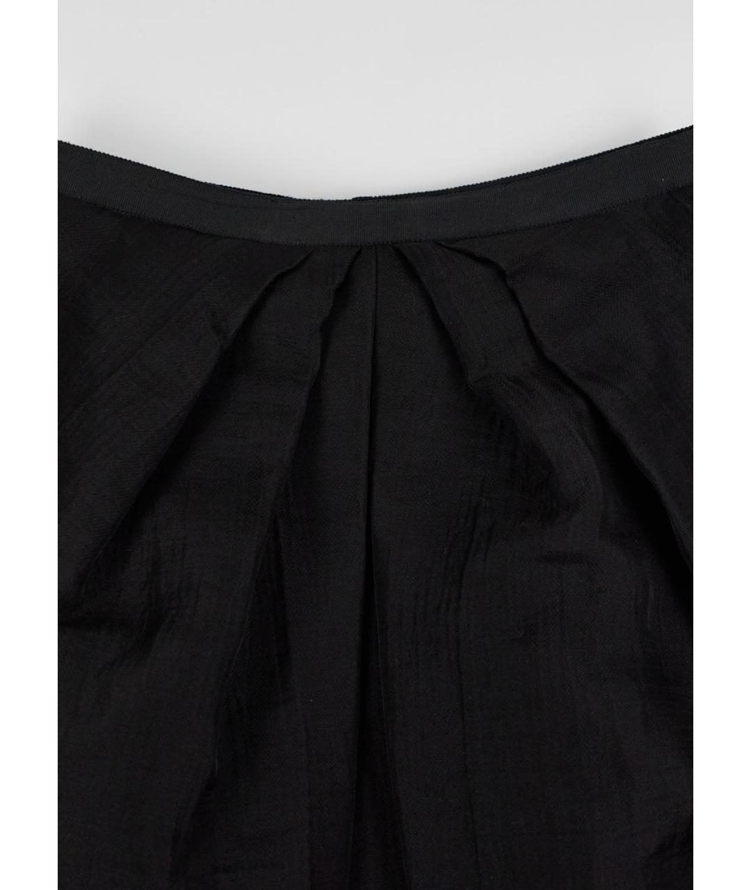 LOUIS VUITTON PRE-OWNED Черная шерстяная юбка мини, фото 4