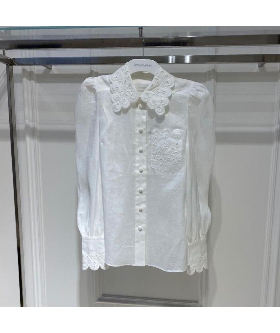 ZIMMERMANN Белая блузы, фото 3