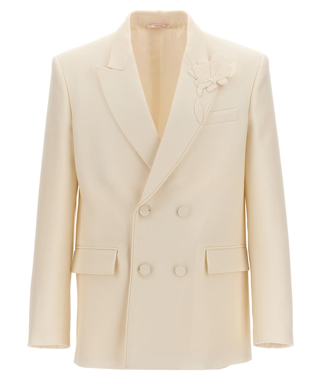 VALENTINO Белый шерстяной пиджак, фото 1